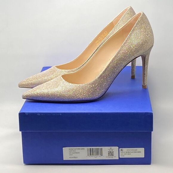 Stuart Weitzman Metallic Classic Pumps size 9.5 - Picture 9 of 11